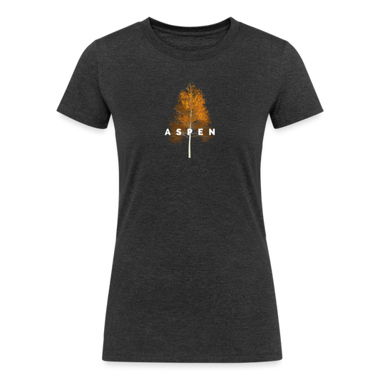 Women's Tri-Blend Organic T-Shirt (Aspen) - heather black