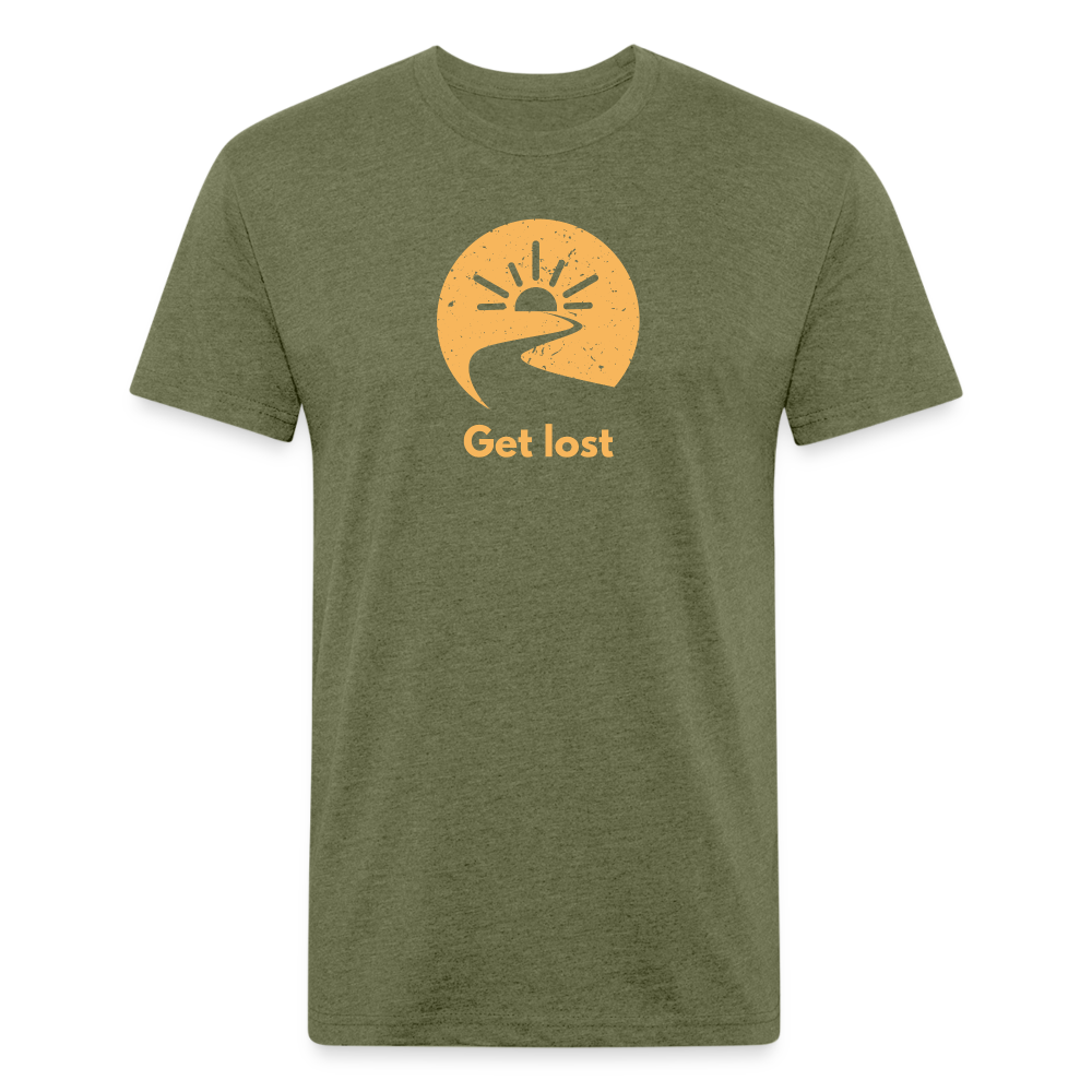 Get Lost - Premium Graphic Tee - heather military green
