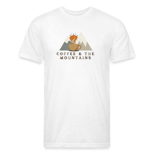 Coffee and the Mountains - Premium Graphic Tee - white
