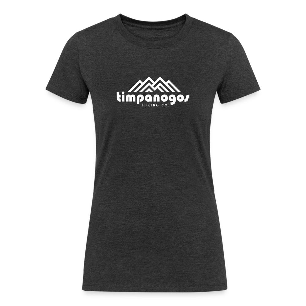 Women's Tri-Blend Organic T-Shirt (Timpanogos Hiking Co.) - heather black