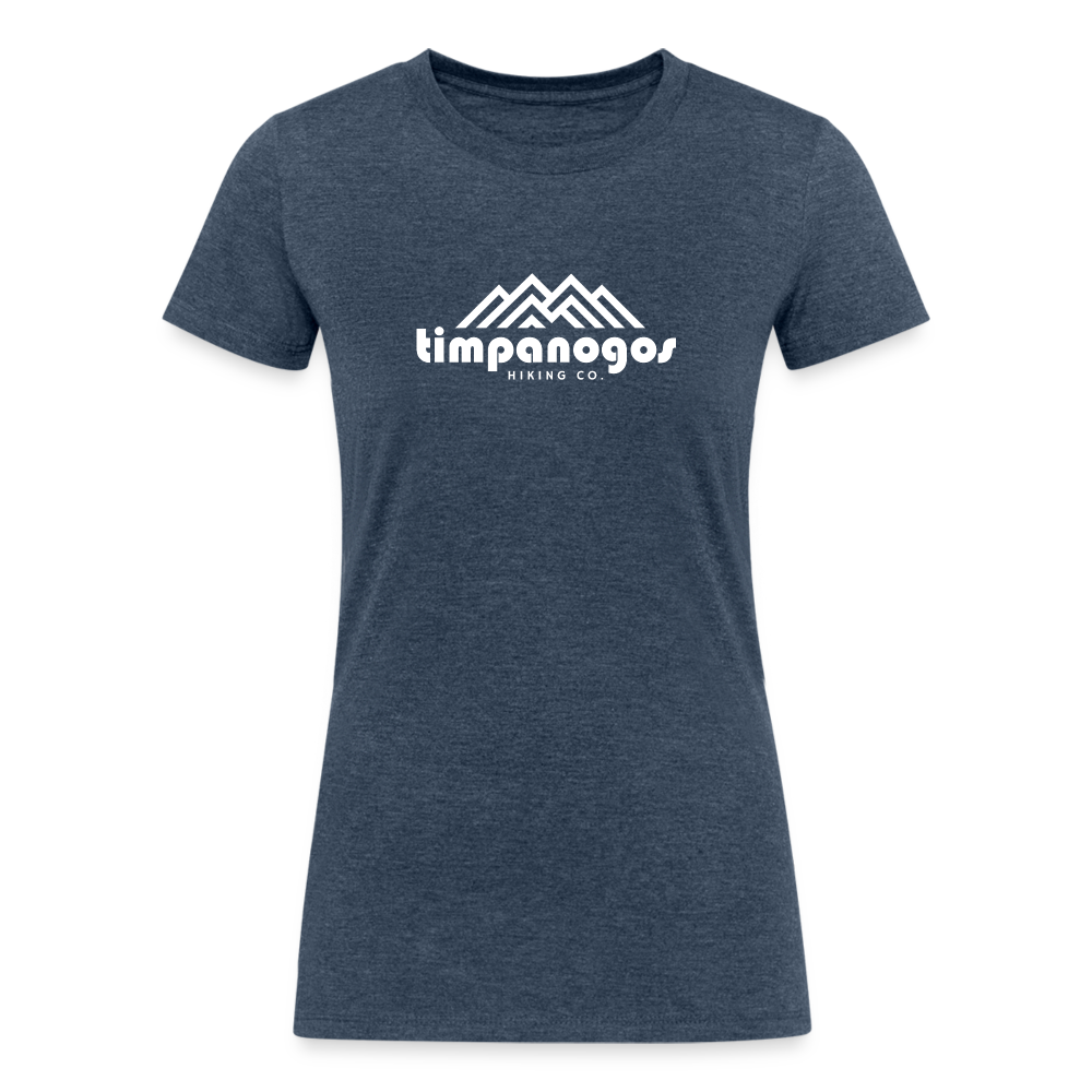 Women's Tri-Blend Organic T-Shirt (Timpanogos Hiking Co.) - heather navy