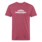 Timpanogos Hiking Co. - Premium Graphic Tee - heather burgundy