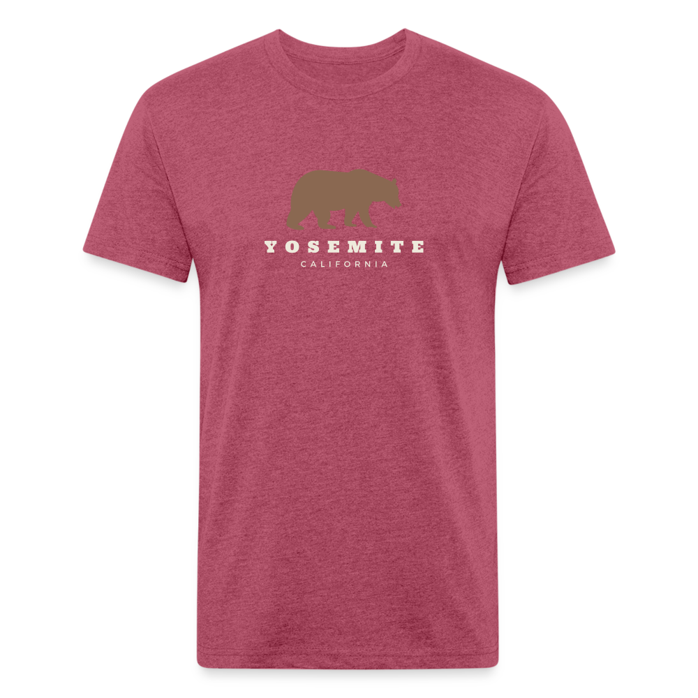 Yosemite - Premium Graphic Tee - heather burgundy