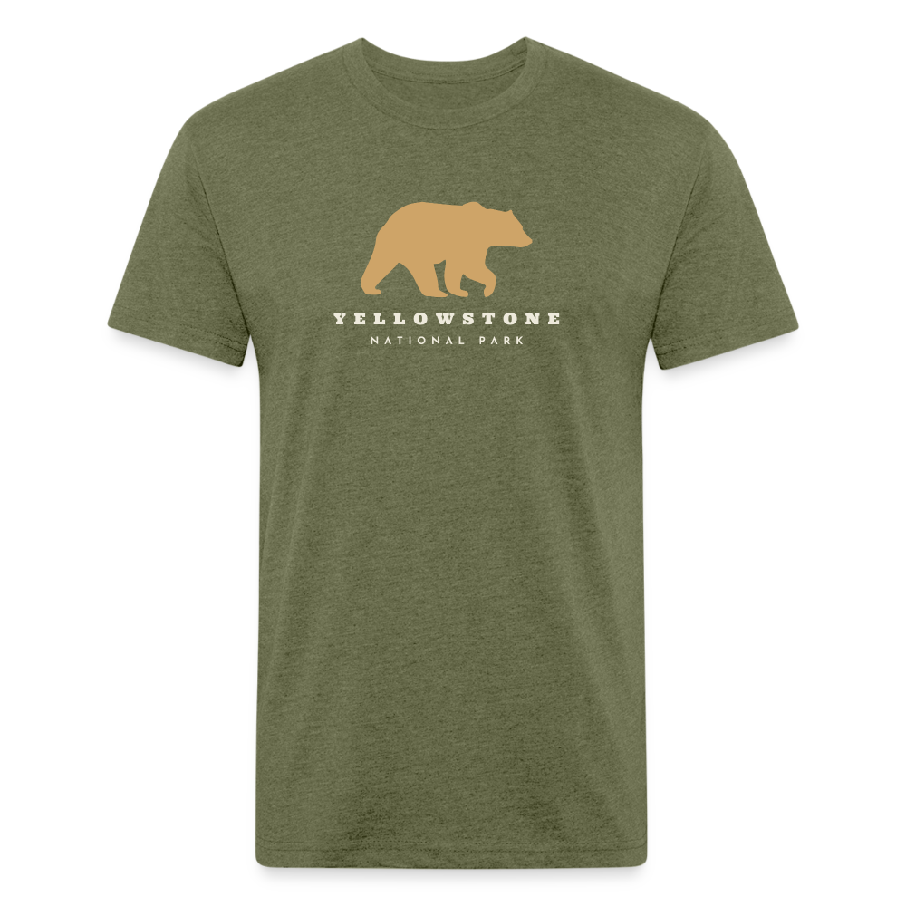 Yellowstone National Park - Premium Graphic Tee - heather military green