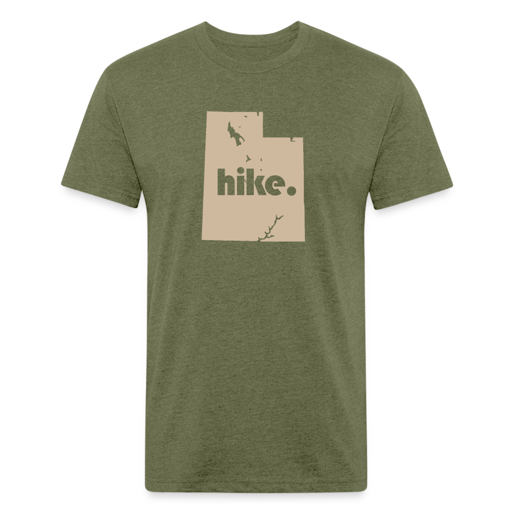 Hike (Utah) - Premium Graphic Tee - heather military green